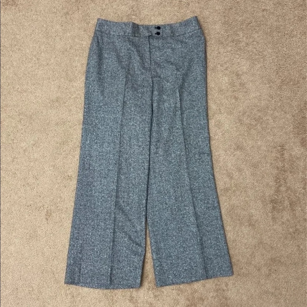 Jones New York Black & White Stretch Lined Dress Pants 10